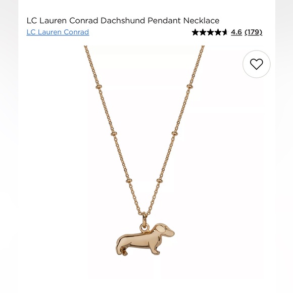 LC Lauren Conrad Gold Dog Pendant Necklace - Picture 6 of 7